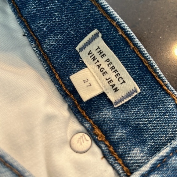 Madewell The Perfect Vintage Jean in Rosabelle Wash: Comfort Stretch SZ 27 - Picture 4 of 10